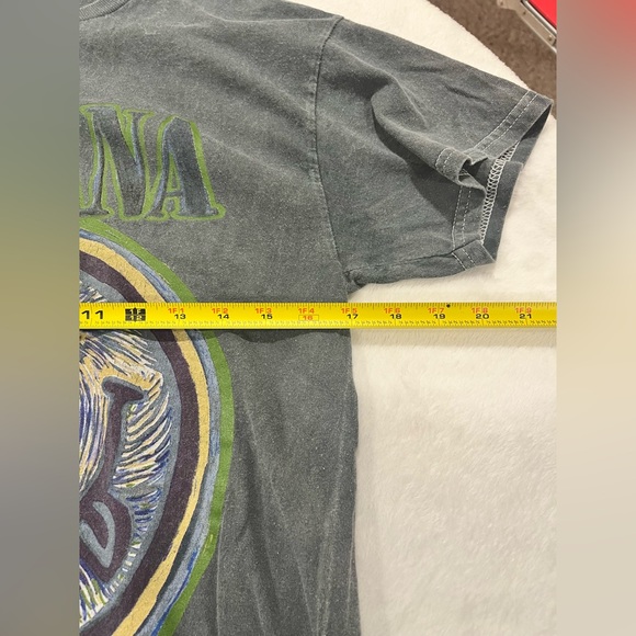 Nirvana Graphic Tee Bundle - In Utero Angel & Van Gogh Smiley - Size M - Picture 10 of 11